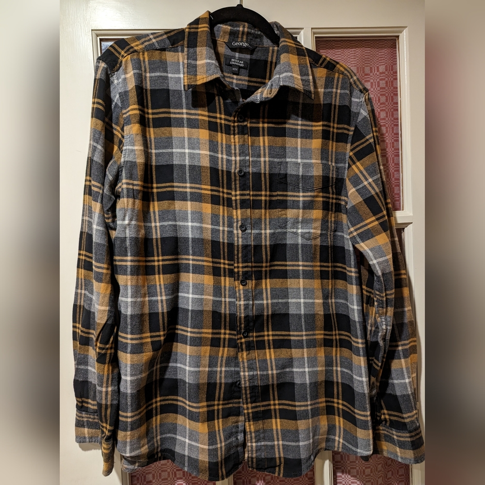 George Plaid Flannel Shirt - M